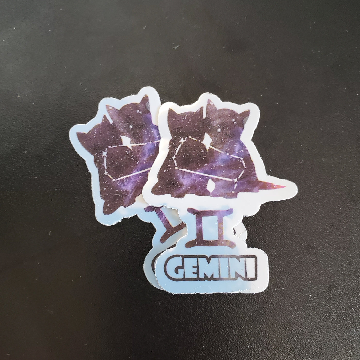 Zodicat Gemini Holographic Sticker - Waterproof Vinyl