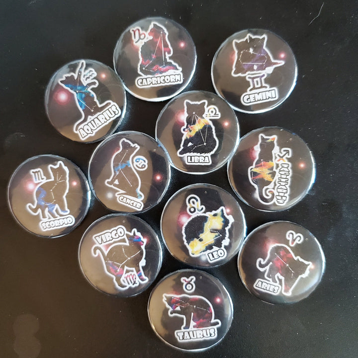 Zodicat Scorpio Button Pin
