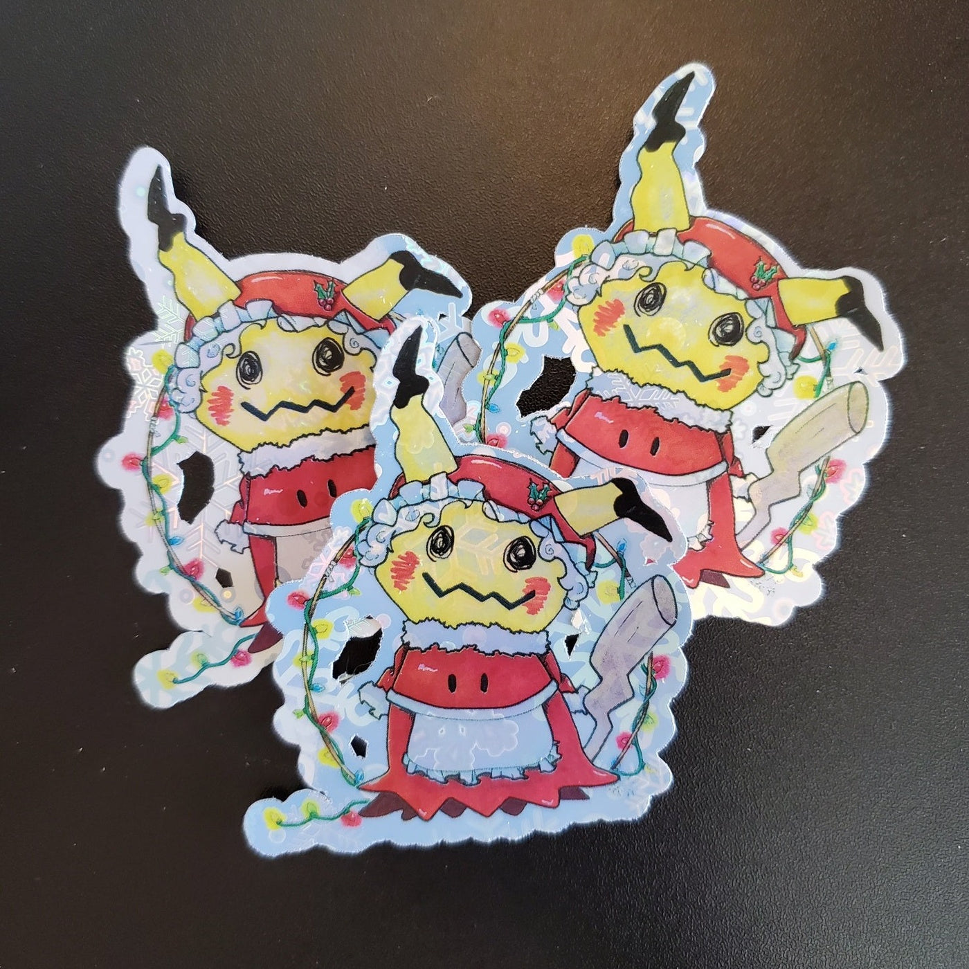 Mrs. Mimiclause Holographic Sticker - Waterproof Vinyl