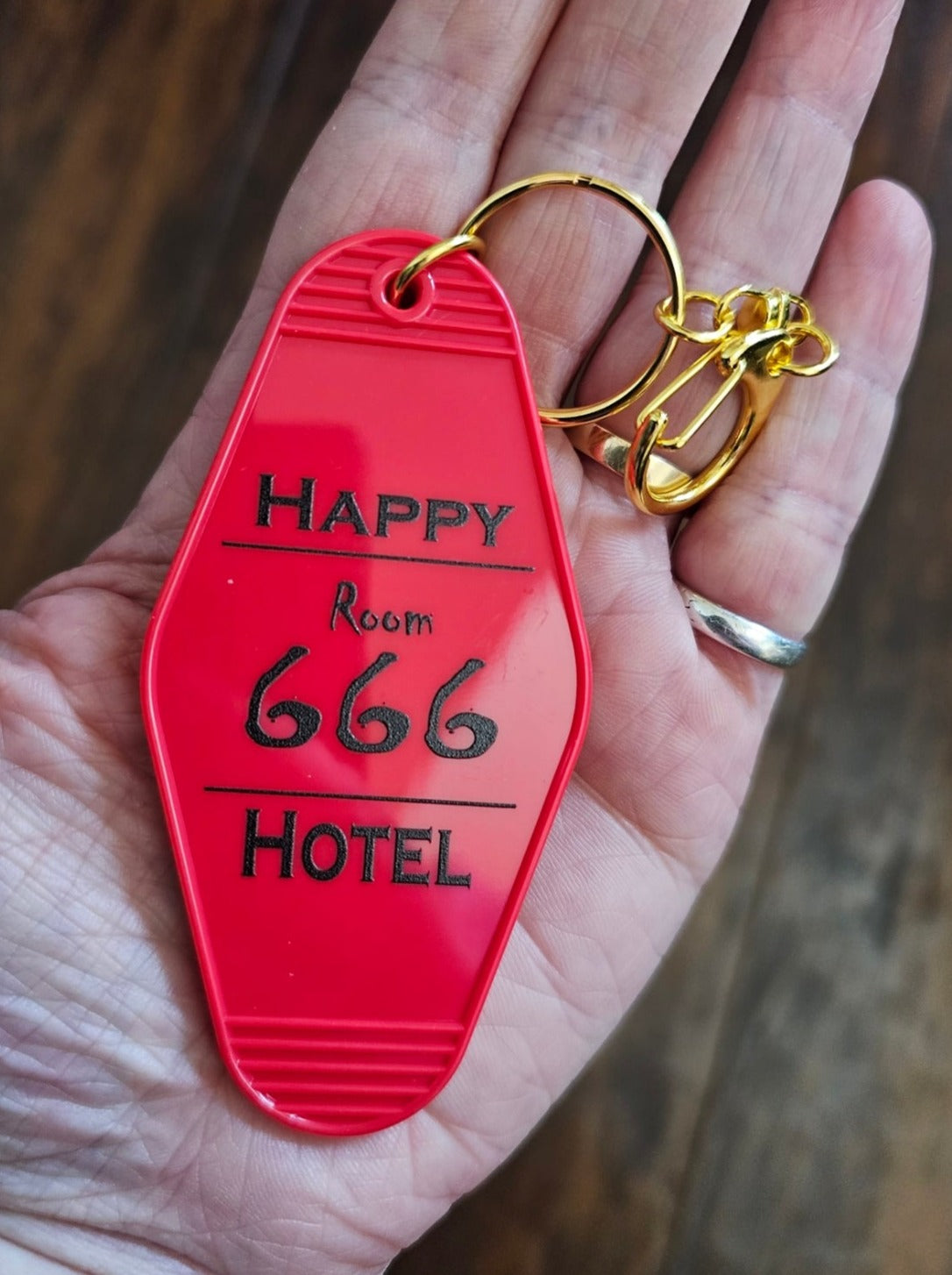 Happy Hotel - Room 666 Fan Keychain