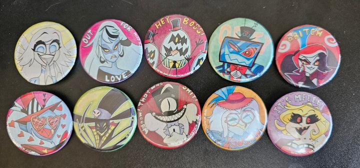 Emily- Button Pin