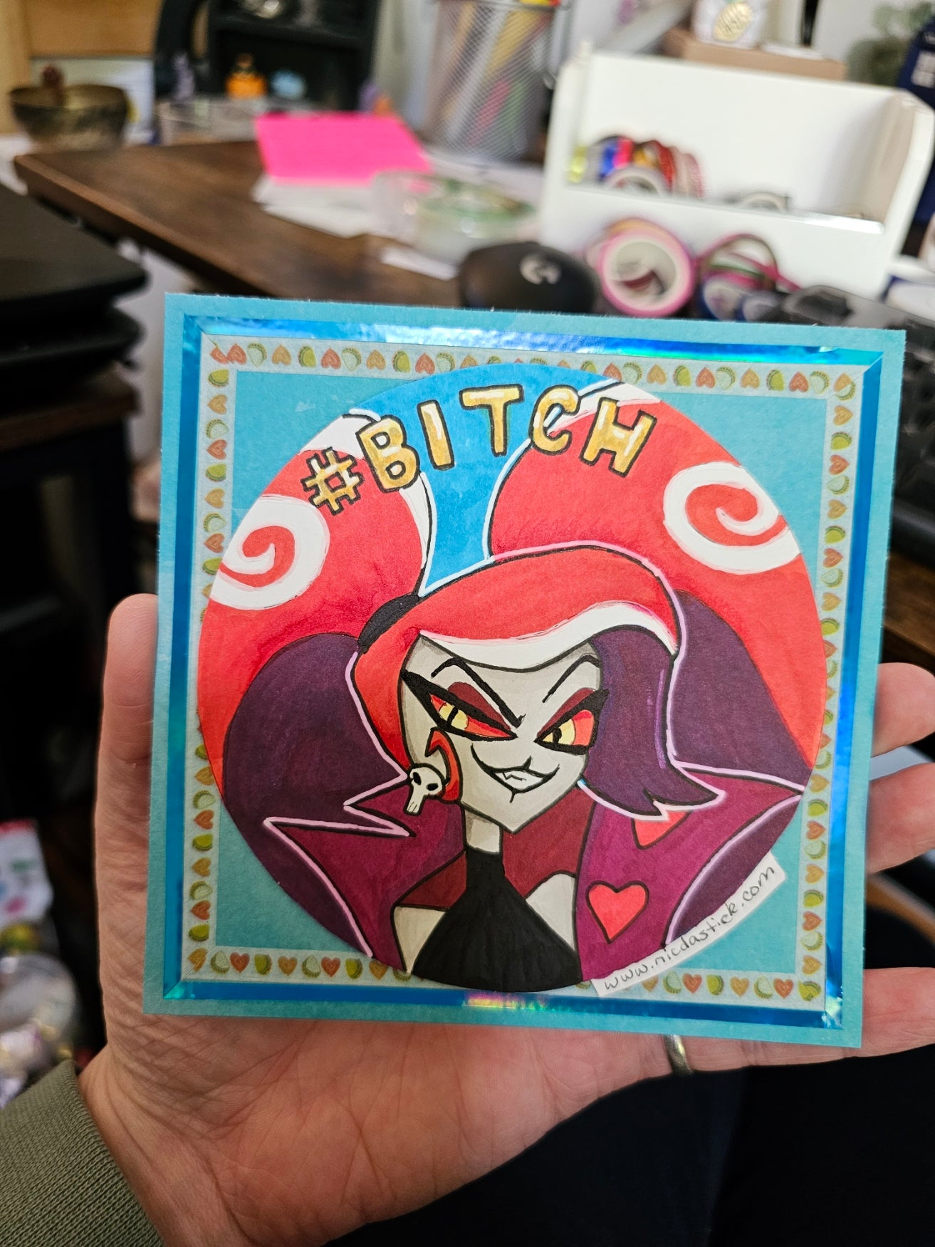 Velvette - "#Bitch"  Original Sketch