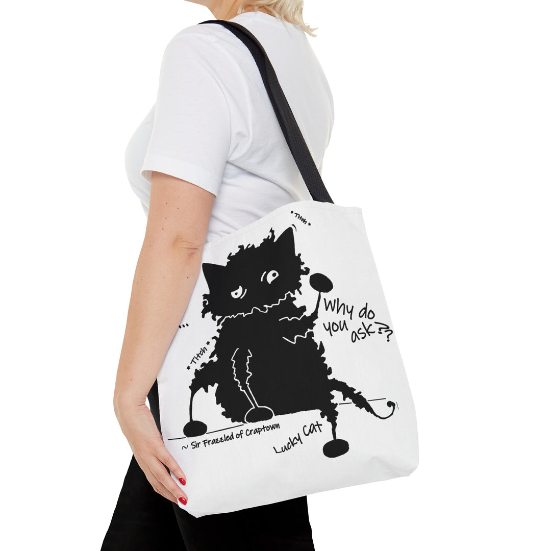 Lucky Cat - Sir Frazzled of Craptown AOP Tote Bag