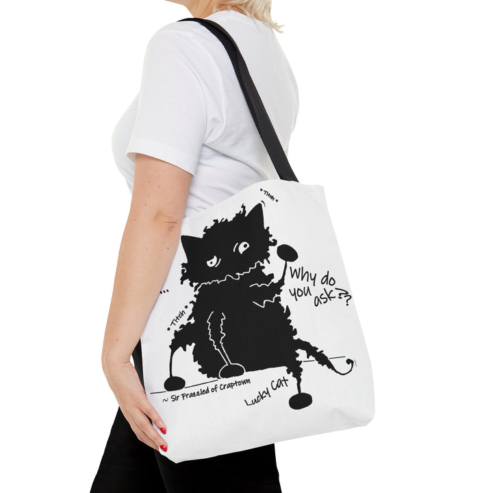 Lucky Cat - Sir Frazzled of Craptown AOP Tote Bag
