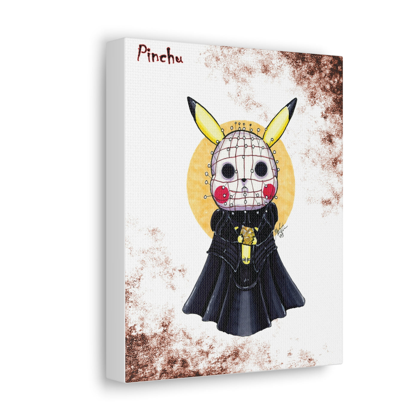 Pinchu - Horrorchu Mashup Canvas Print