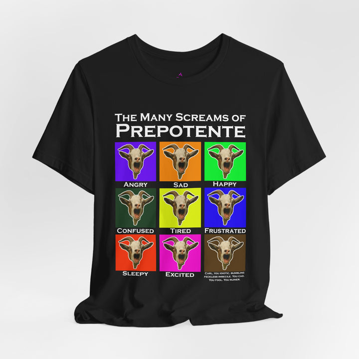 The Many Screams of Prepotente Fan Shirt