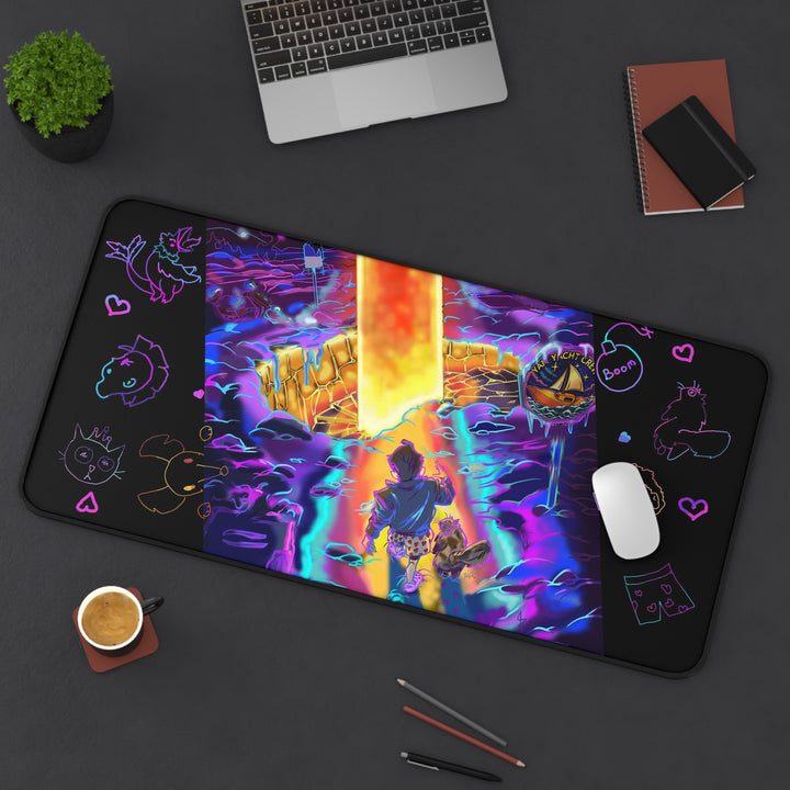 DCC Neon Doodle Portal Desk Mat