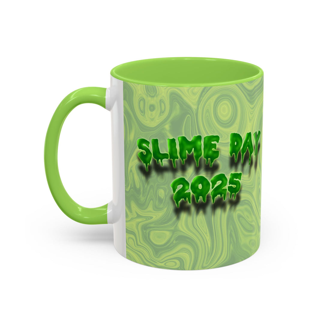 Slime Day 2025 (8 streamaversary) Swirl Mug — Colorful 11oz & 15oz Ceramic