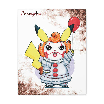 Pennychu - Horrorchu Mashup Canvas Print