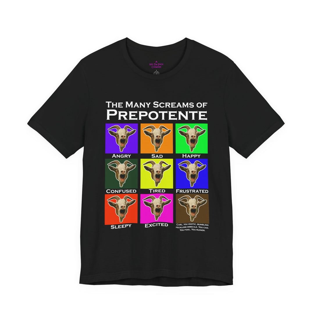 The Many Screams of Prepotente Fan Shirt