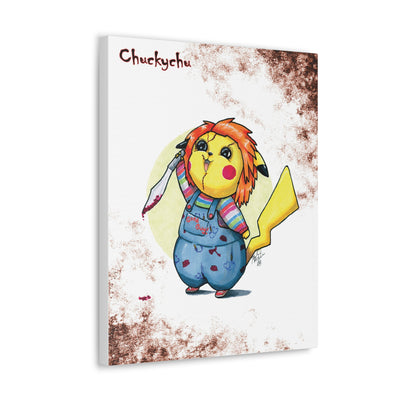 Chuckychu - Horrorchu Mashup Canvas Print