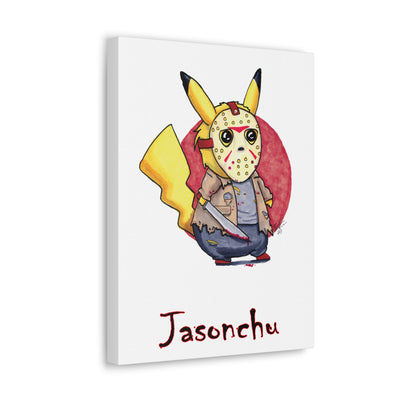 Jasonchu - Horrorchu Mashup Canvas Print  w/Text