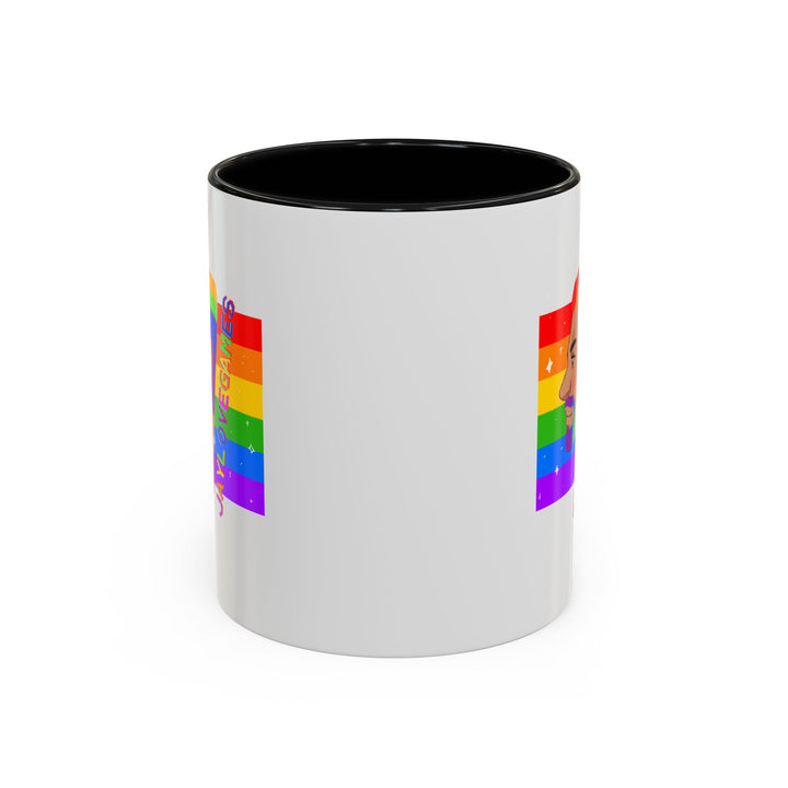 Pride 2026 Jaylovegames Accent Coffee Mug — 'Jaylovepride'  (11/15oz)