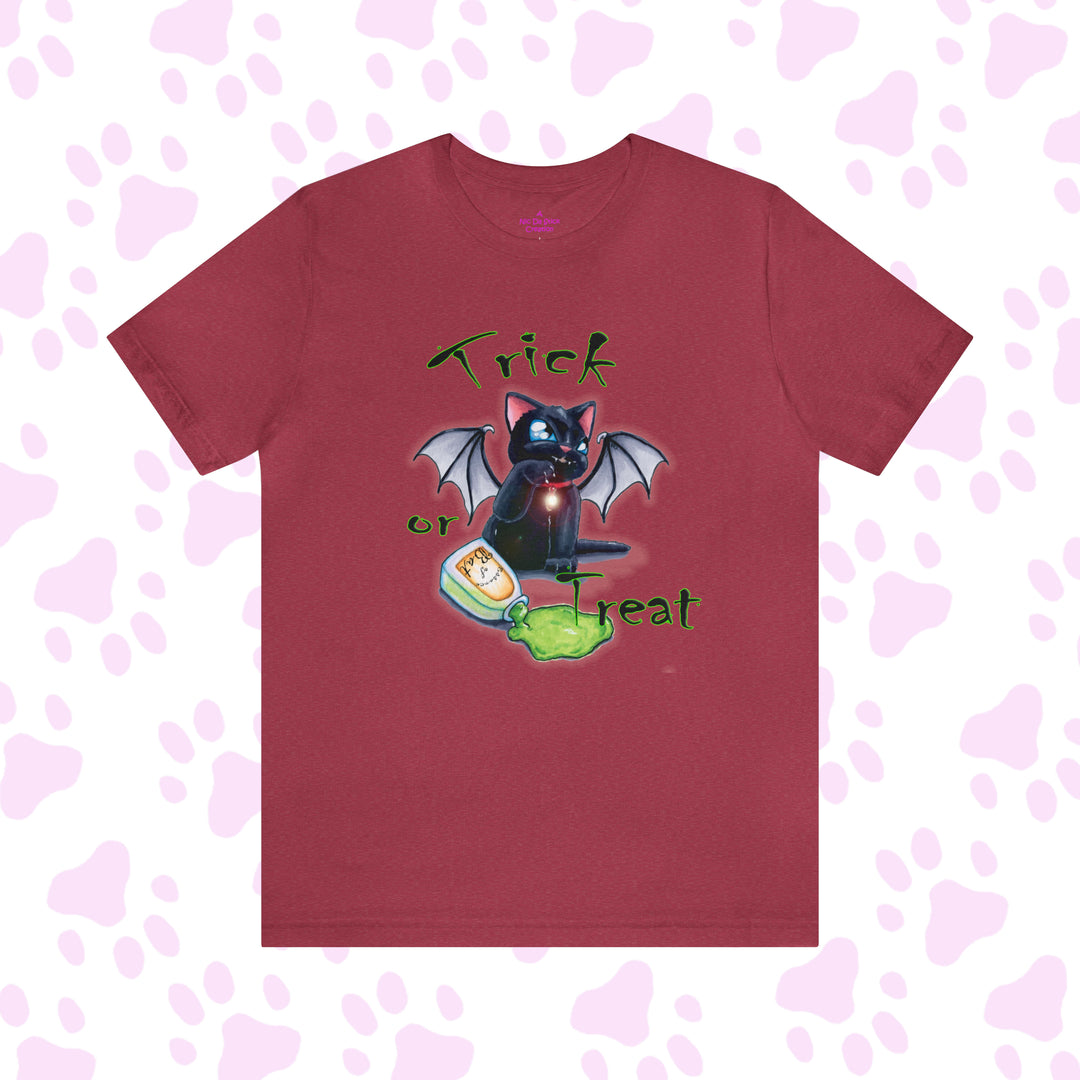 Trick Or Treat Bat Cat Halloween
