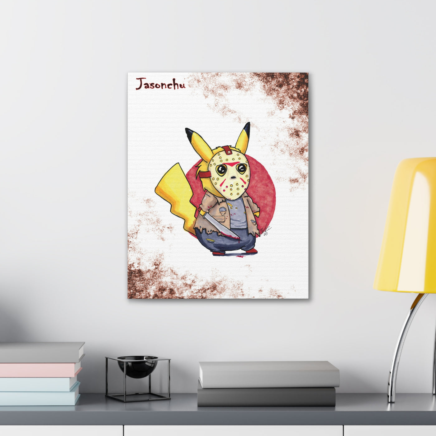 Jasonchu - Horrorchu Mashup Canvas Print