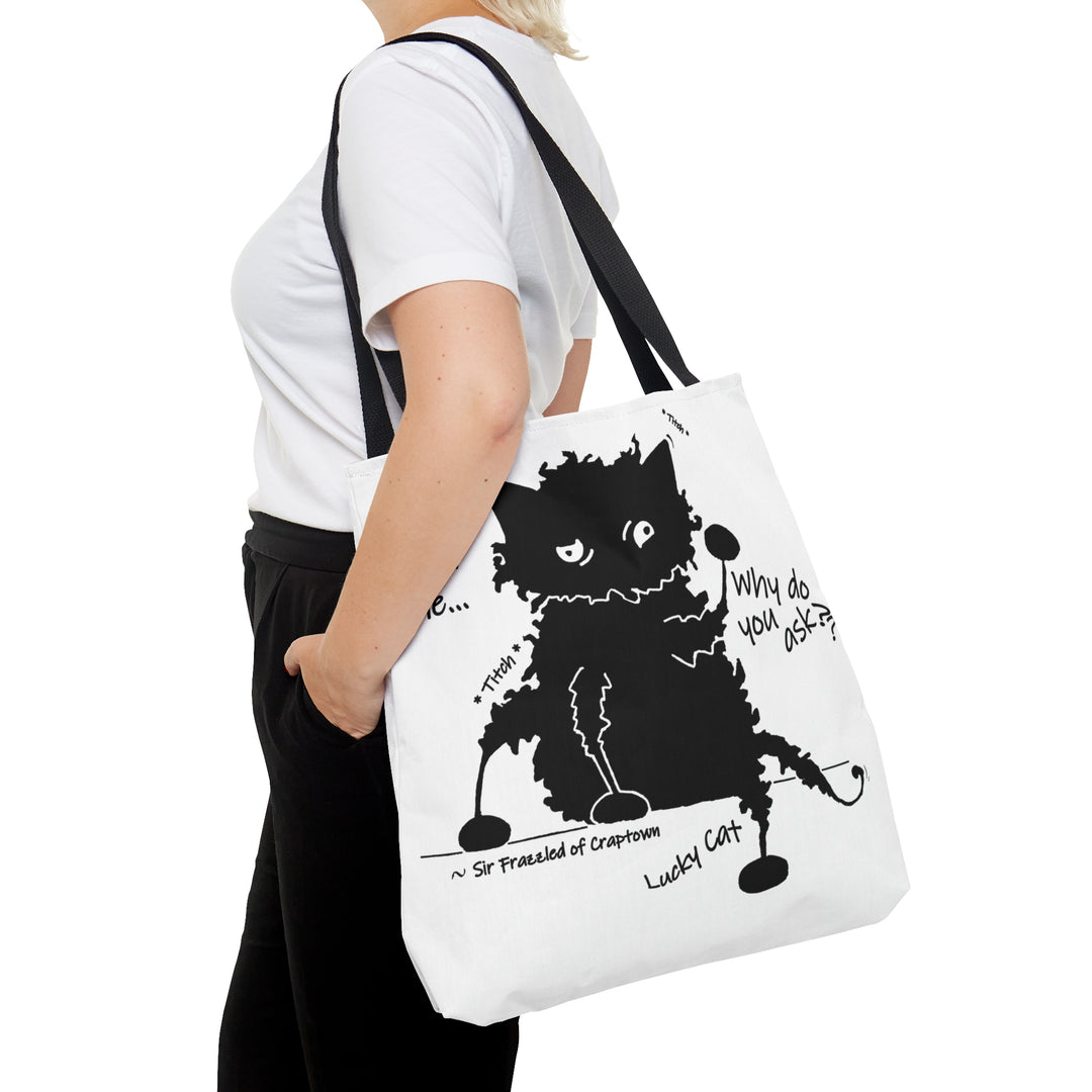 Lucky Cat - Sir Frazzled of Craptown AOP Tote Bag
