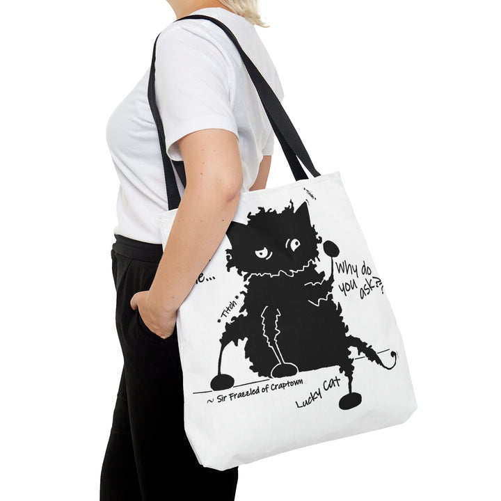 Lucky Cat - Sir Frazzled of Craptown AOP Tote Bag