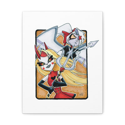 Battle Angels Fan Canvas Print