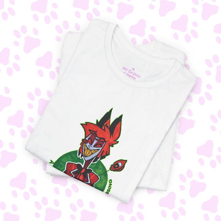 Allistor "A Smile Keeps them Guessing"  - Hazbin Hotel Fan Shirt