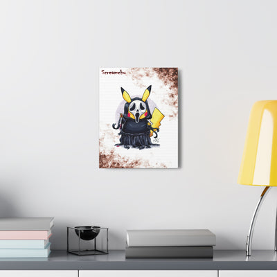 Screamchu - Horrorchu Mashup Canvas Print