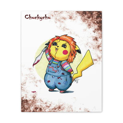 Chuckychu - Horrorchu Mashup Canvas Print