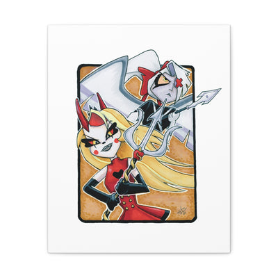 Battle Angels Fan Canvas Print