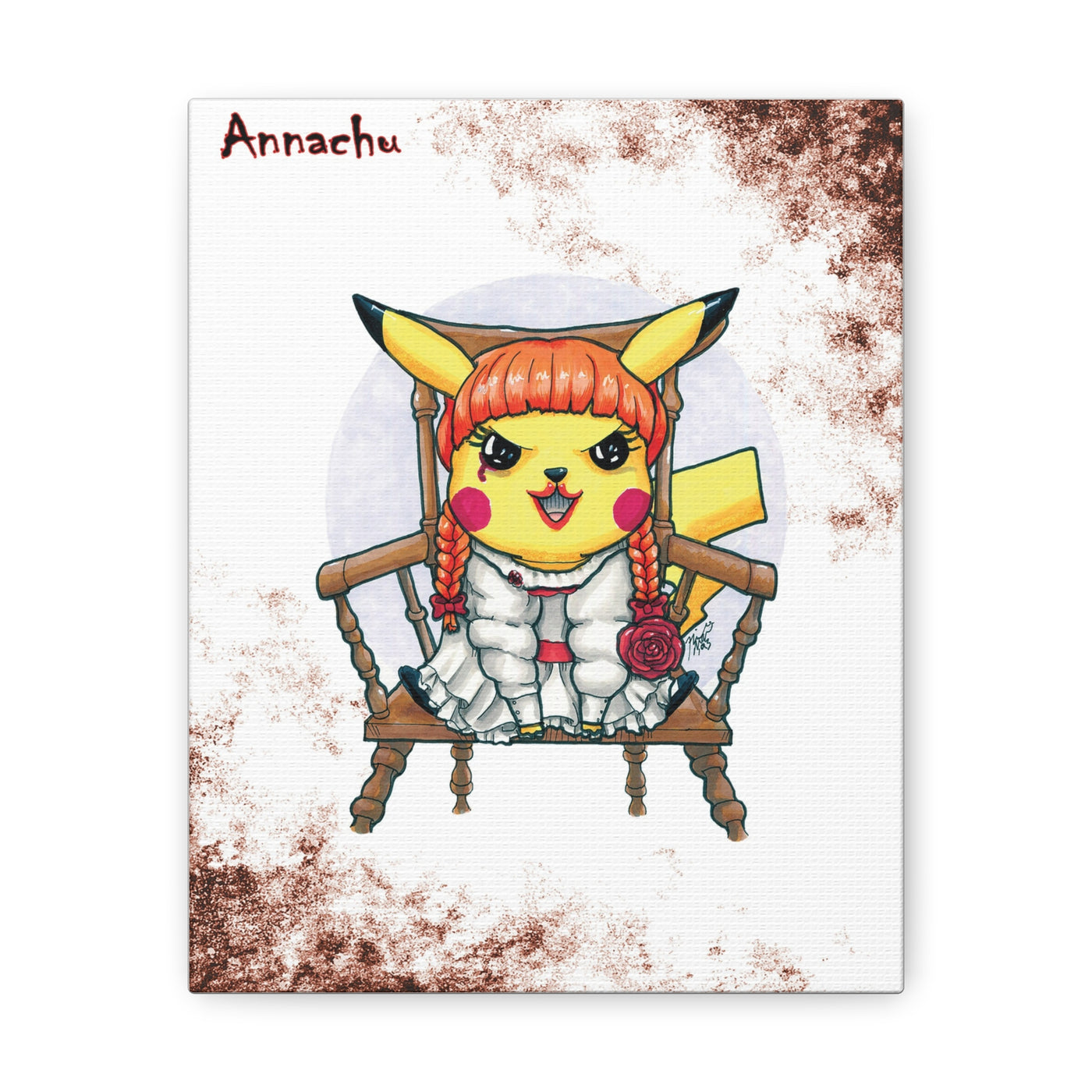 Annachu - Horrorchu Mashup Canvas Print