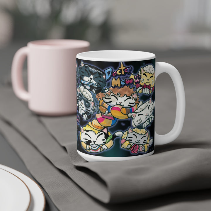 Doctor Mew Mug - Various Sizes 11-20 Oz