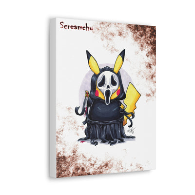 Screamchu - Horrorchu Mashup Canvas Print