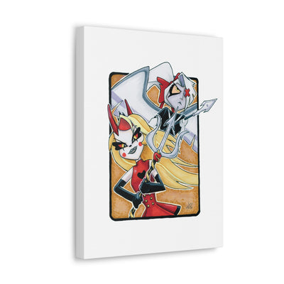 Battle Angels Fan Canvas Print