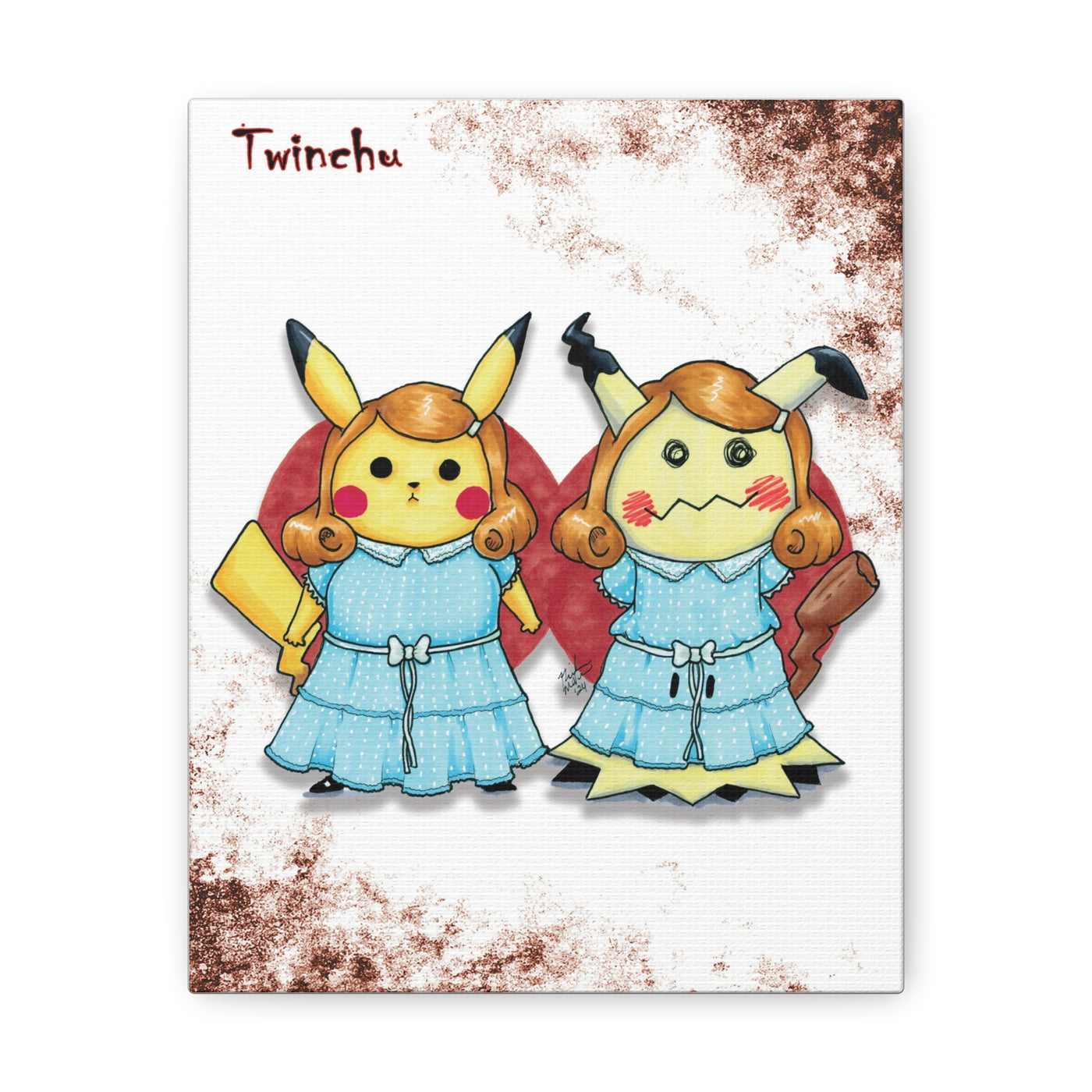 Twinchu - Horrorchu Mashup Canvas Print Series 2