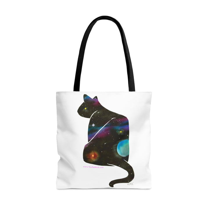 Space Silohcat AOP Tote Bag