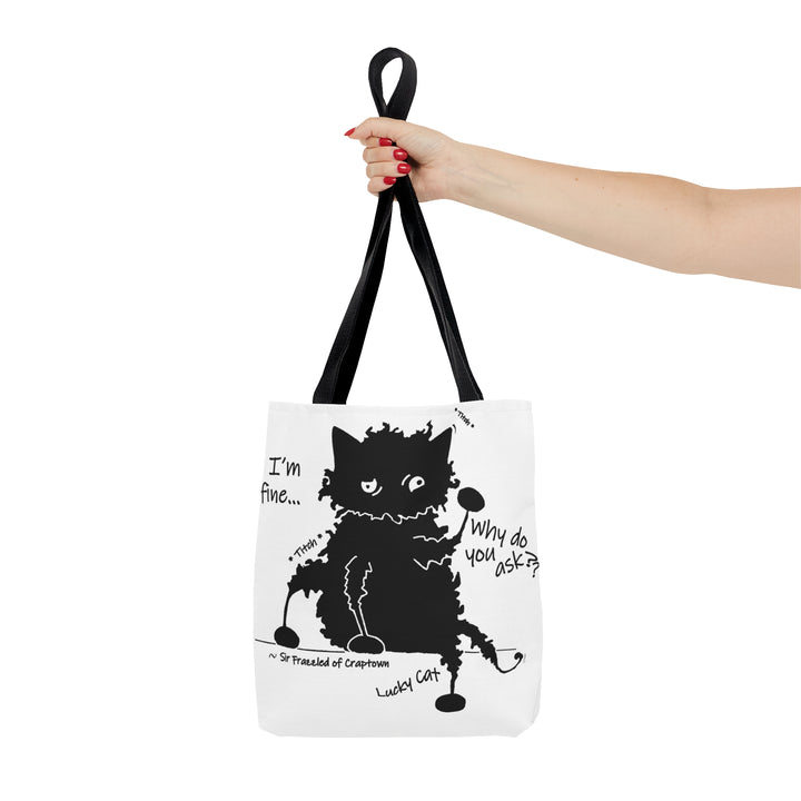Lucky Cat - Sir Frazzled of Craptown AOP Tote Bag