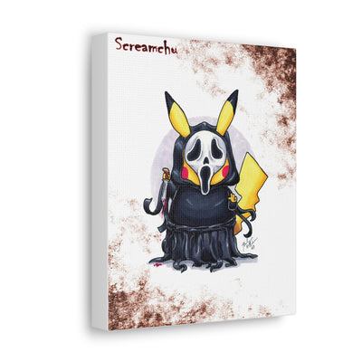 Screamchu - Horrorchu Mashup Canvas Print