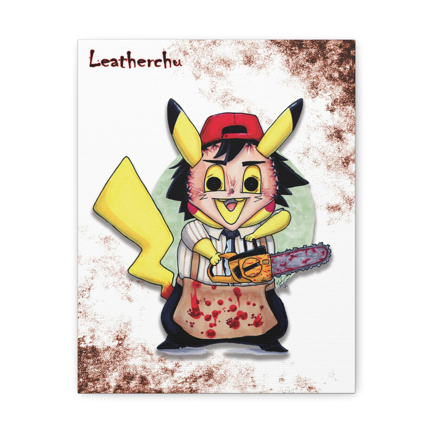 Leatherchu - Horrorchu Mashup Canvas Print Series 2