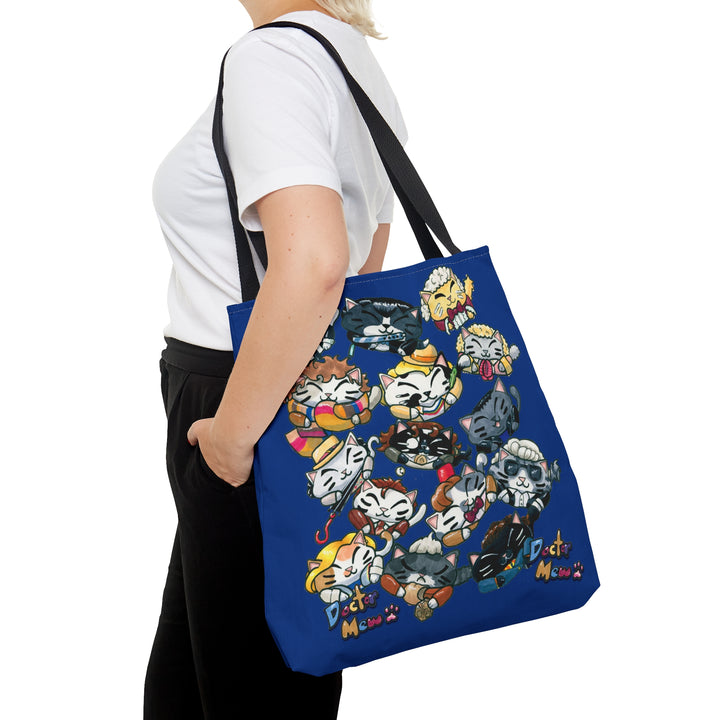 Doctor Mew "The Doctors" Doctor Who Parody AOP Tote Bag