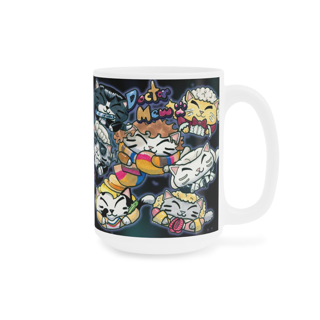 Doctor Mew Mug - Various Sizes 11-20 Oz
