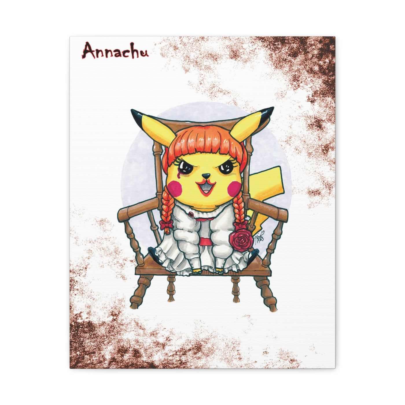 Annachu - Horrorchu Mashup Canvas Print