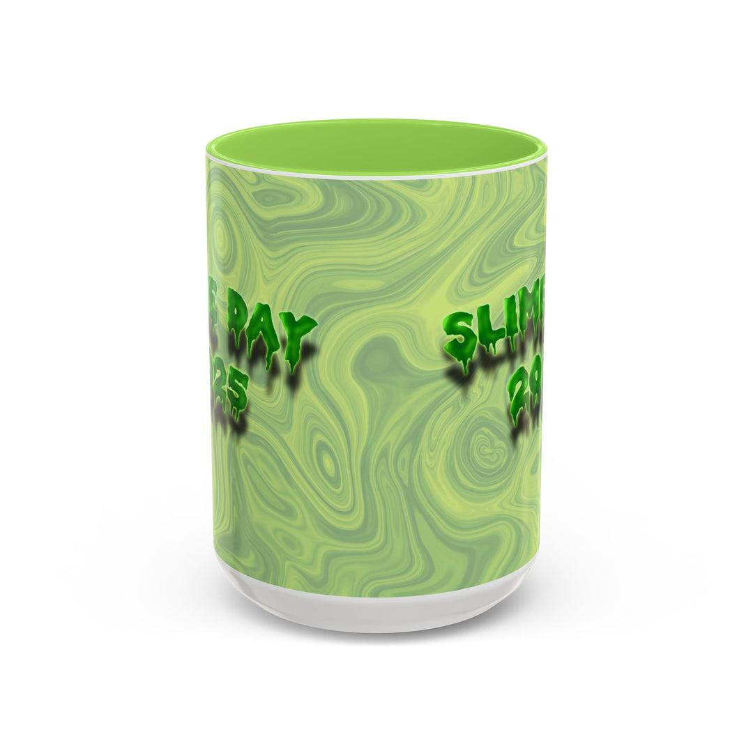 Slime Day 2025 (8 streamaversary) Swirl Mug — Colorful 11oz & 15oz Ceramic
