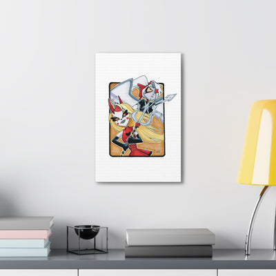 Battle Angels Fan Canvas Print