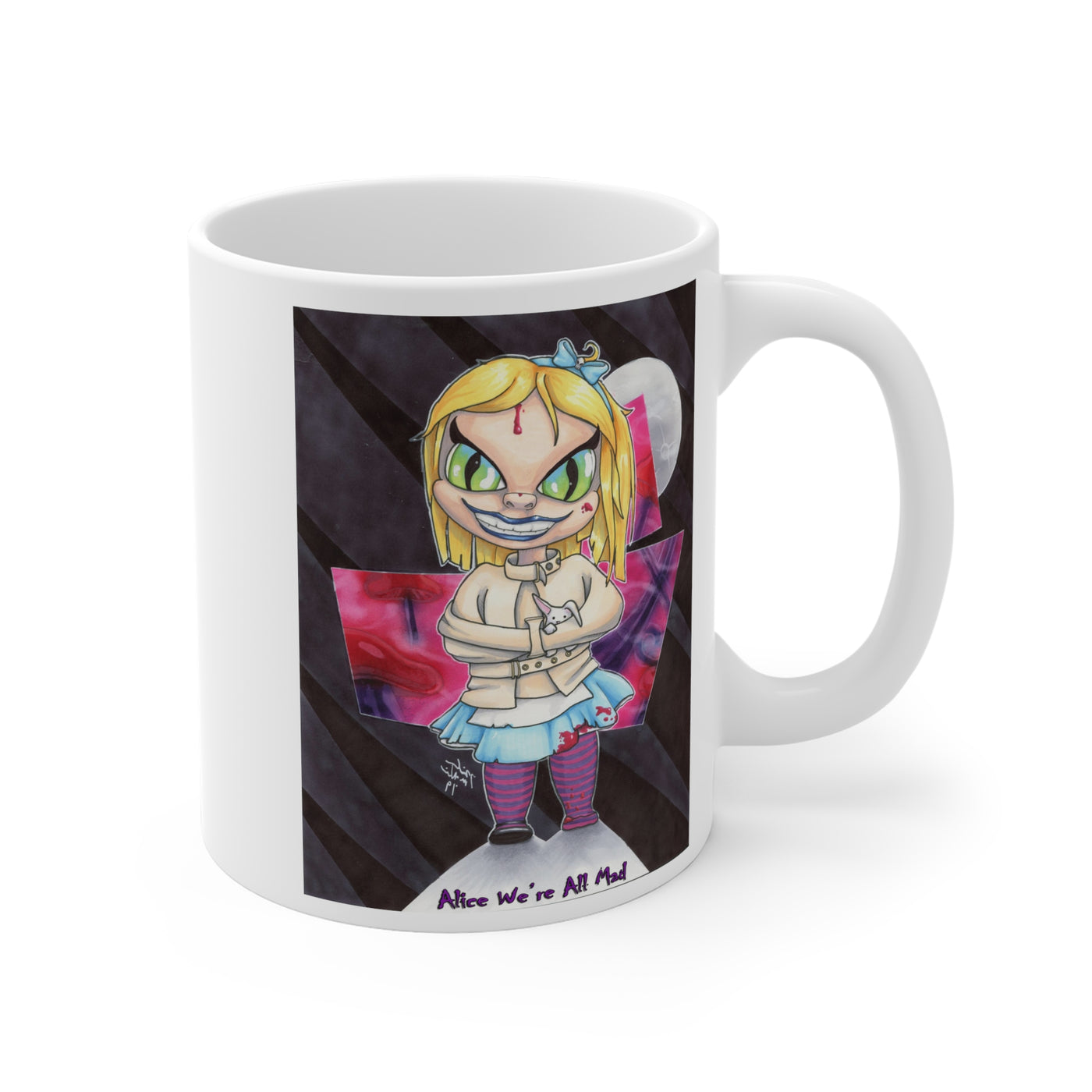 Alice We're all Mad Here Scary Tales Series 2 Mug - Various Sizes 11-20 Oz