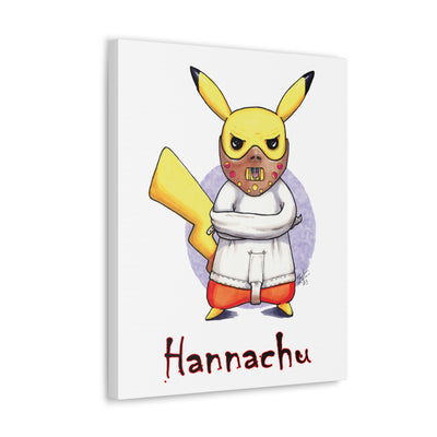 Hannachu - Horrorchu Mashup Canvas Print  w/Text