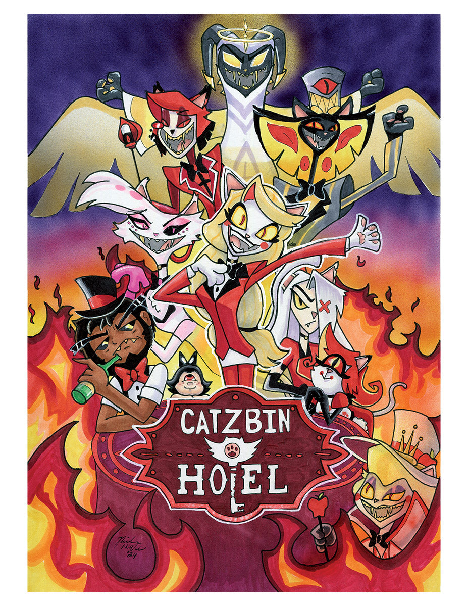 The Catzbin Hotel  Art Print