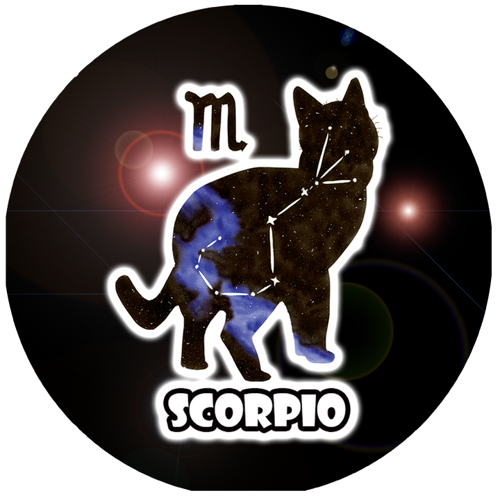 Zodicat Scorpio Button Pin
