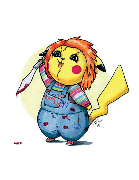 Chuckychu- Pokemon Horror Mashup
