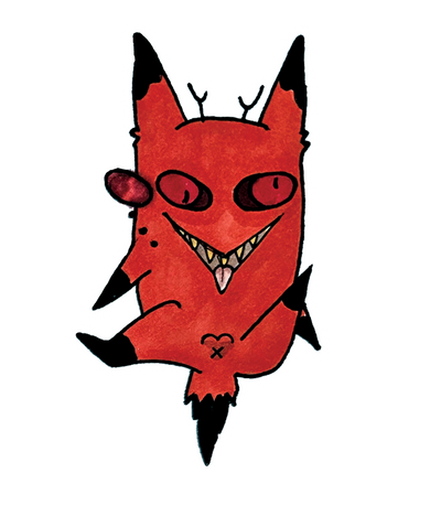 Cursed Alistor Cat- "Cleaning" Acrylic Pin -  Pre Order