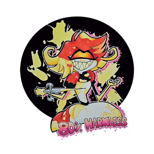 Niffty - "80% Harmless" Acrylic Pin