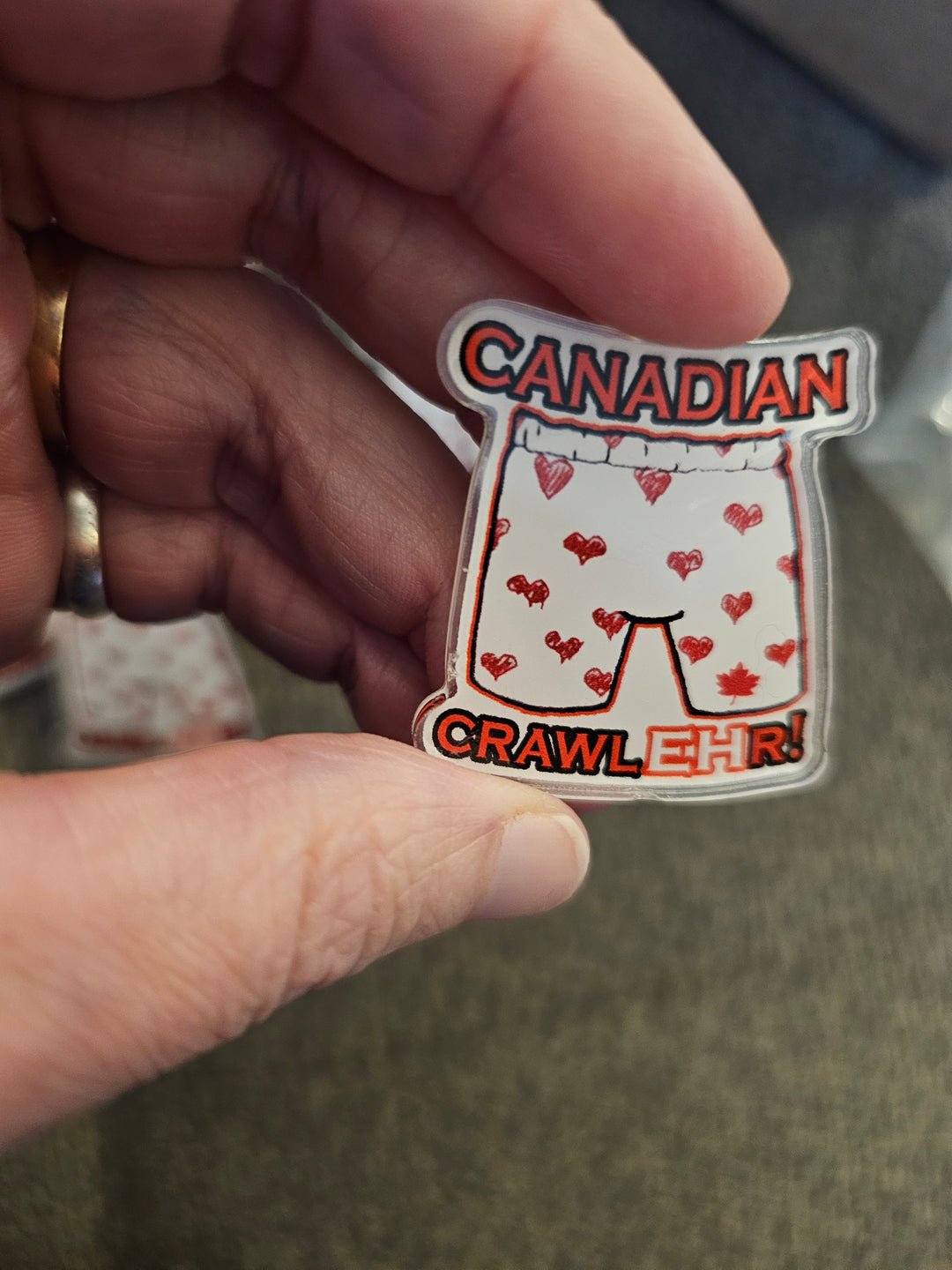 Dungeon Crawler Carl - Canadian Craw-eh-er Acrylic Pin