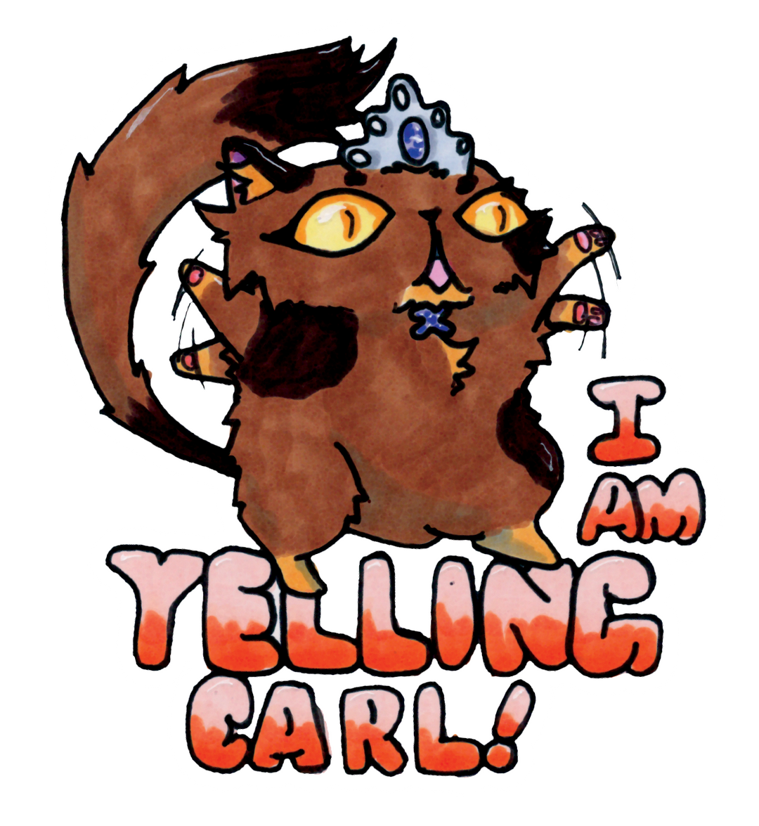 Princess Donut "I AM YELLING CARL!" Stickers