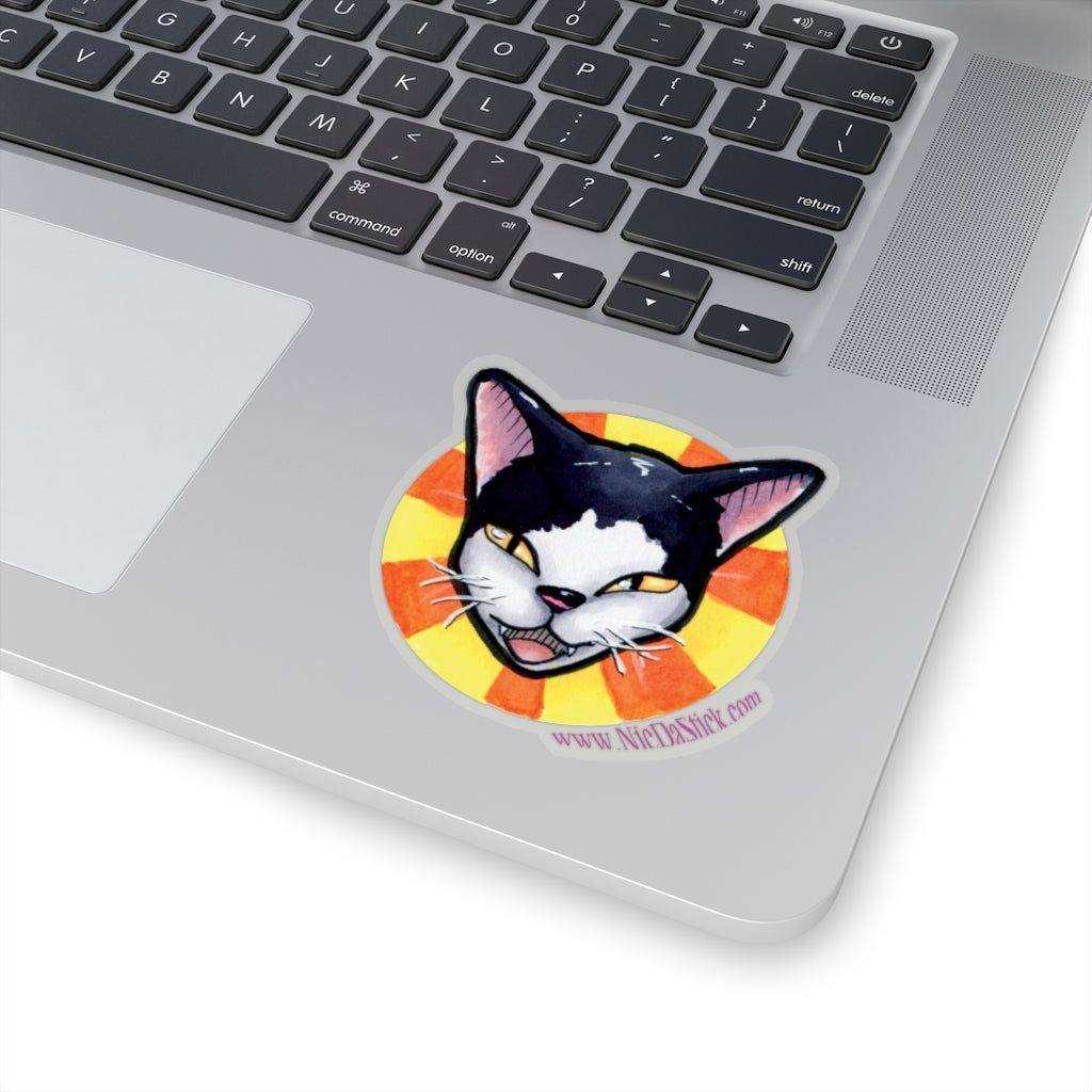 Happy Cat Kiss-Cut Stickers